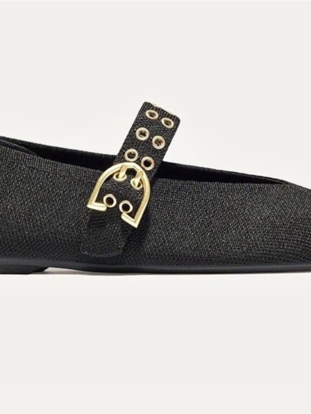 Rothy's The Max Buckle Mary Jane Flats in Black